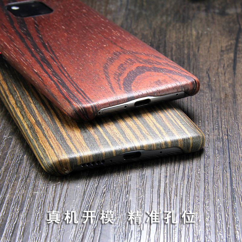 SHOWKOO Kevlar Natural Wood Ultra Slim Case Cover for Huawei Mate 20 Pro & Huawei Mate 20