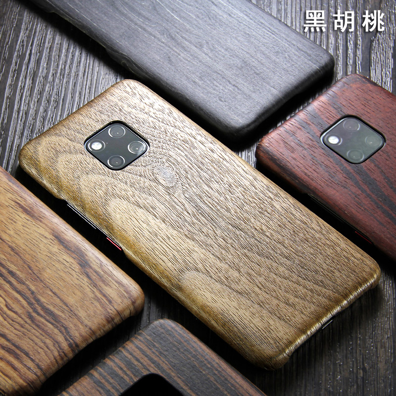 SHOWKOO Kevlar Natural Wood Ultra Slim Case Cover for Huawei Mate 20 Pro & Huawei Mate 20