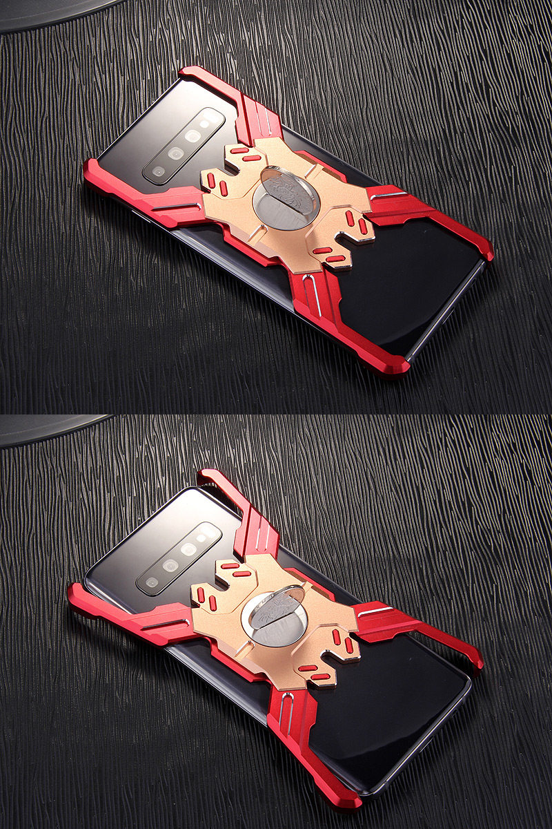 Kylin Armor Heroes Bracket Aluminum Metal Shell Case Cover for Samsung Galaxy S10+ & Galaxy S10 & Galaxy S10e
