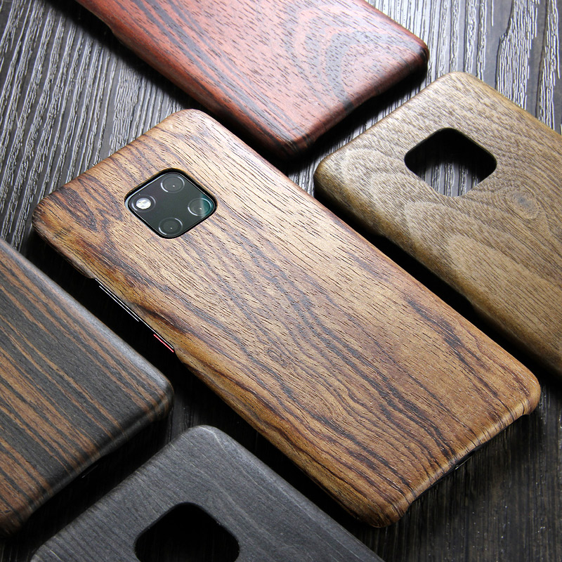 SHOWKOO Kevlar Natural Wood Ultra Slim Case Cover for Huawei Mate 20 Pro & Huawei Mate 20