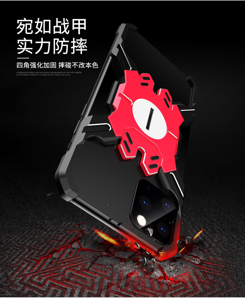 Kylin Armor Heroes Bracket Aluminum Metal Shell Case Cover for Apple iPhone 11 Pro Max & iPhone 11 Pro & iPhone 11