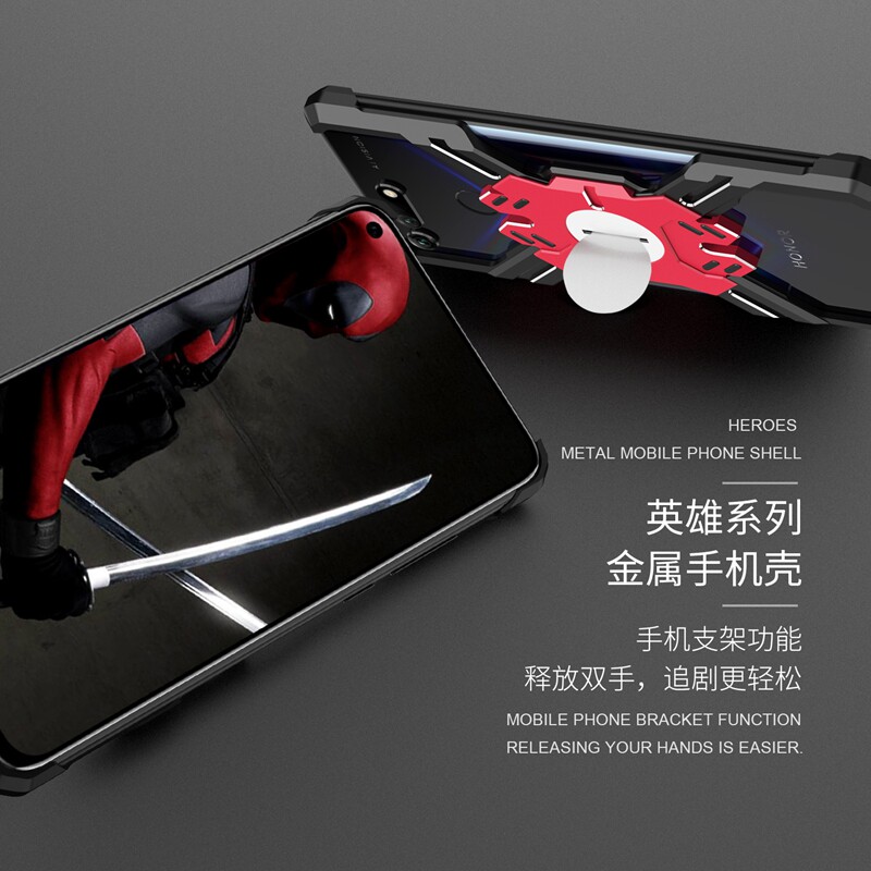 Kylin Armor Heroes Bracket Aluminum Metal Shell Case Cover for Huawei Honor V20