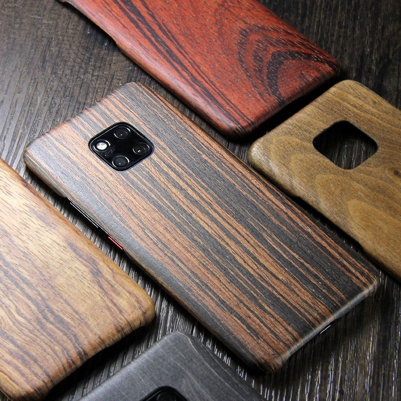 SHOWKOO Kevlar Natural Wood Ultra Slim Case Cover for Huawei Mate 20 Pro & Huawei Mate 20