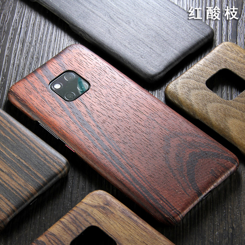 SHOWKOO Kevlar Natural Wood Ultra Slim Case Cover for Huawei Mate 20 Pro & Huawei Mate 20