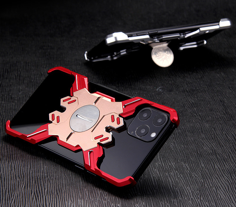 Kylin Armor Heroes Bracket Aluminum Metal Shell Case Cover for Apple iPhone 11 Pro Max & iPhone 11 Pro & iPhone 11