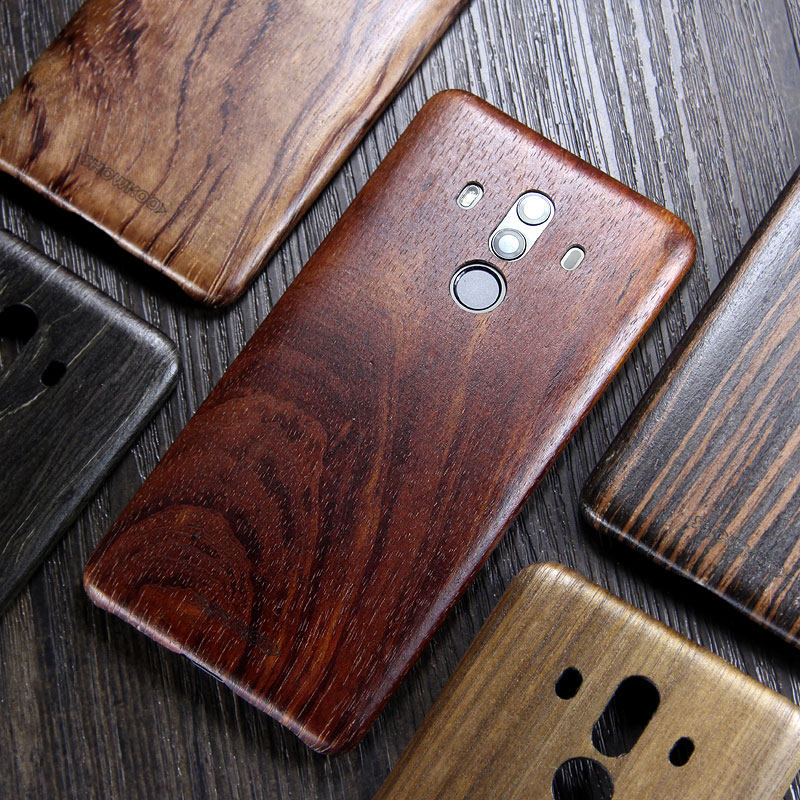 SHOWKOO Kevlar Natural Wood Ultra Slim Case Cover for Huawei Mate 10 Pro & Huawei Mate 10