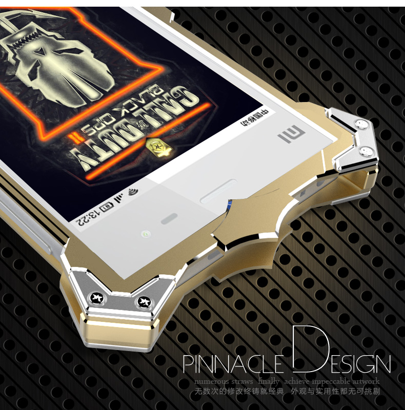 SIMON THOR Aviation Aluminum Alloy Shockproof Armor Metal Case Cover for Xiaomi Mi 3
