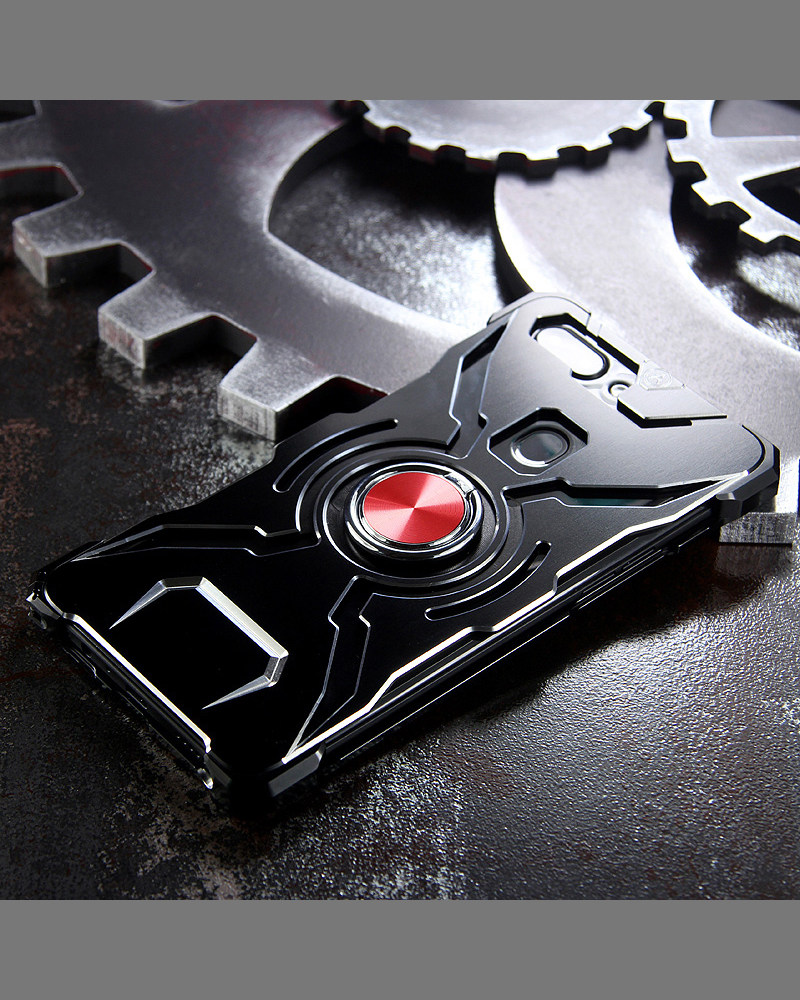 WK Iron Man Military Grade Shockproof Screw-less Metal Case w/ Ring Holder for OPPO R15 & OPPO R15 Dream Mirror Edition