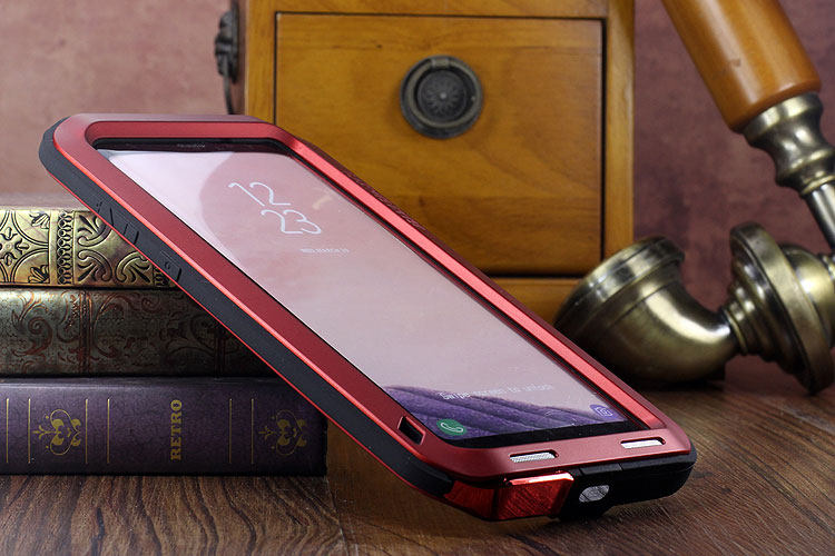 LOVE MEI Powerful Water Resistant Shockproof Dust/Dirt/Snow Proof Aluminum Metal Outdoor Heavy Duty Case Cover for Samsung Galaxy S8 & Samsung Galaxy S8 Plus