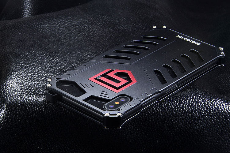 SEISMIK S-ONE Armor Man Shockproof Aluminum Shell Metal Case Cover for Apple iPhone X