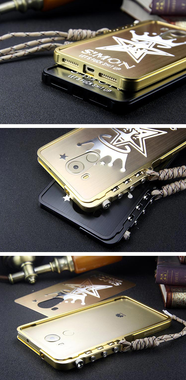 SIMON Mechanical Arm Trigger Aluminum Alloy Metal Bumper Outdoor Case Cover for Huawei Mate 8