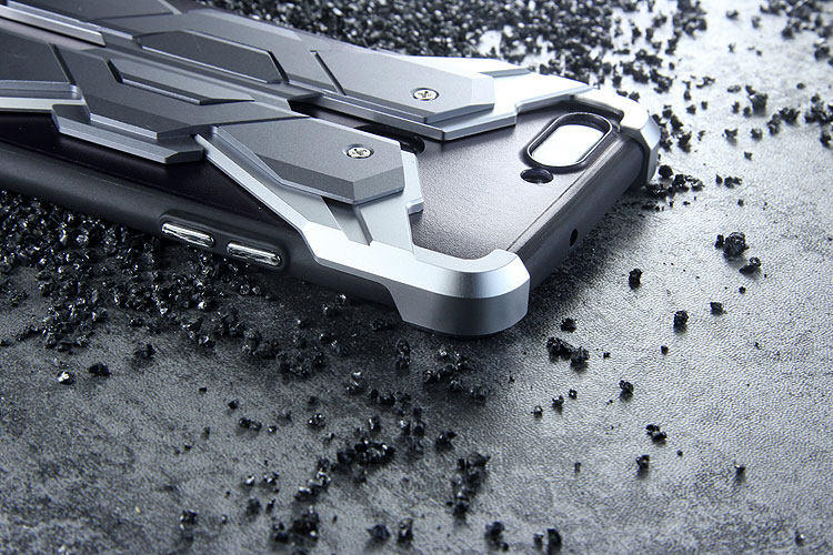 Luphie Neo Armor EVA Wings Shockproof TPU Metal Case Cover for OPPO R11s & OPPO R11s Plus