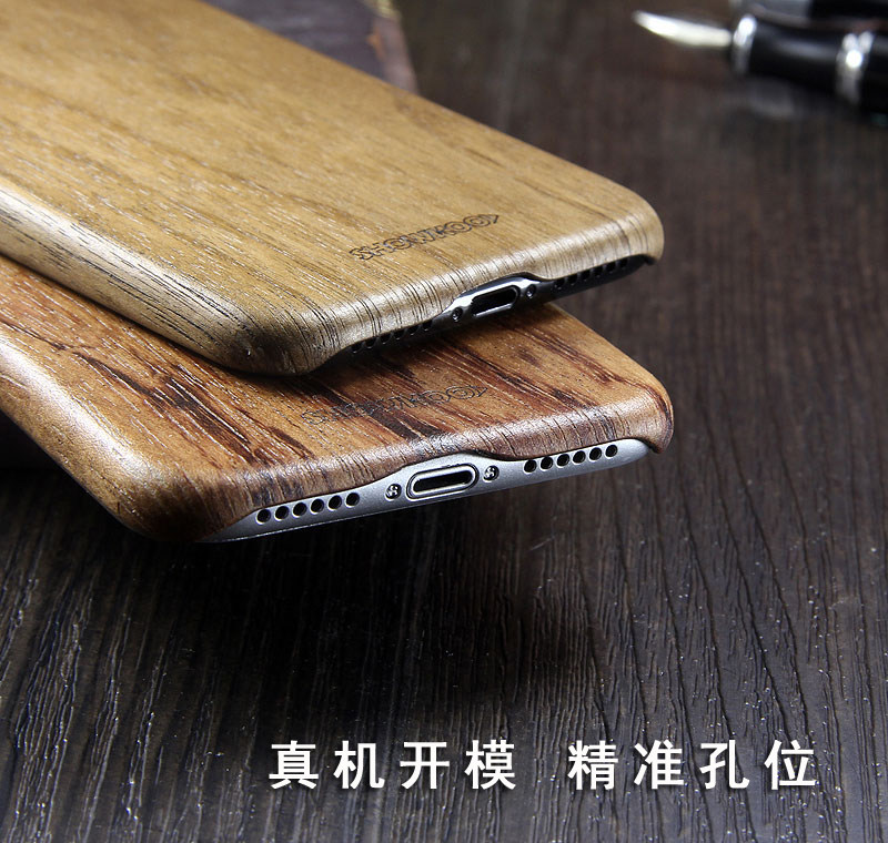 SHOWKOO Kevlar Natural Wood Ultra Slim Case Cover for Apple iPhone X
