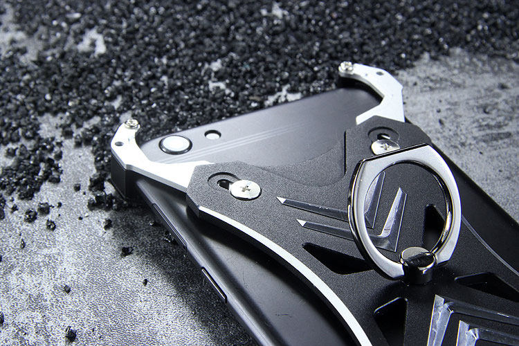 R-Just Blade Master Ring Holder Shockproof Aerospace Aluminum Metal Shell Case Cover for OPPO R9s & OPPO R9s Plus & OPPO F3 Plus
