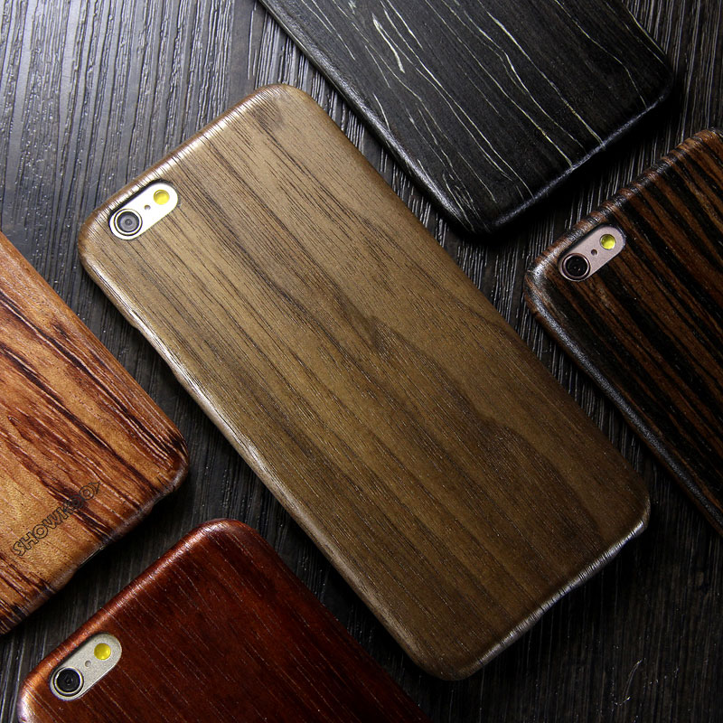 SHOWKOO Kevlar Natural Wood Ultra Slim Case Cover for Apple iPhone 6S Plus/6 Plus & iPhone 6S/6