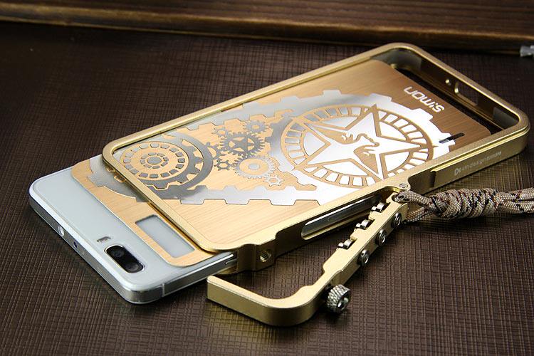SIMON Mechanical Arm Trigger Aluminum Alloy Metal Bumper Outdoor Case Cover for Huawei Honor 6 Plus