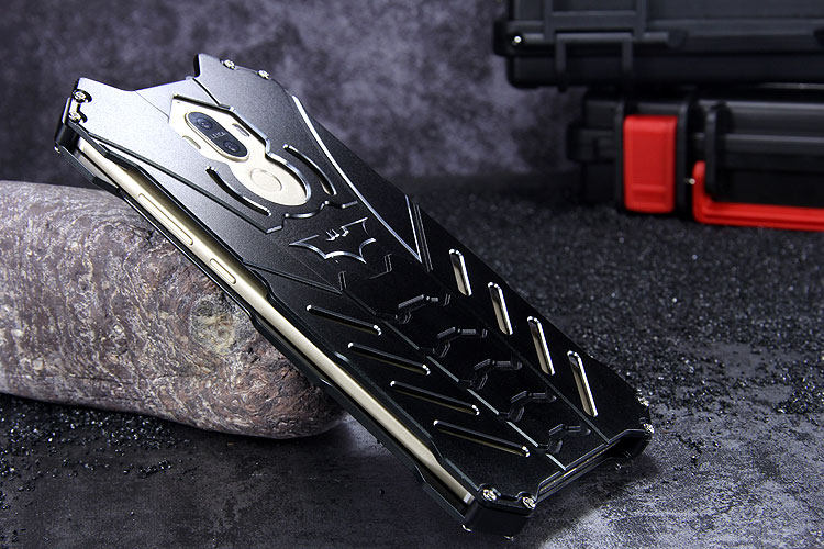 R-Just Batman Shockproof Aluminum Shell Metal Case with Custom Stent for Huawei Mate 9
