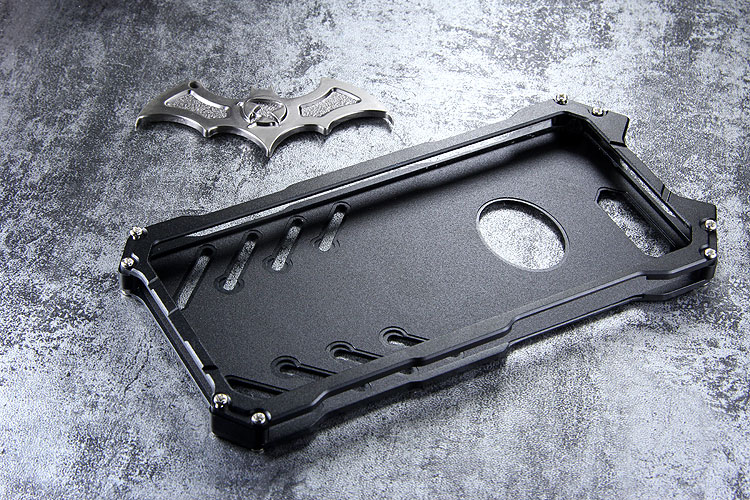 R-Just Batman Shockproof Aluminum Shell Metal Case with Custom Stent for Smartisan Nut Pro