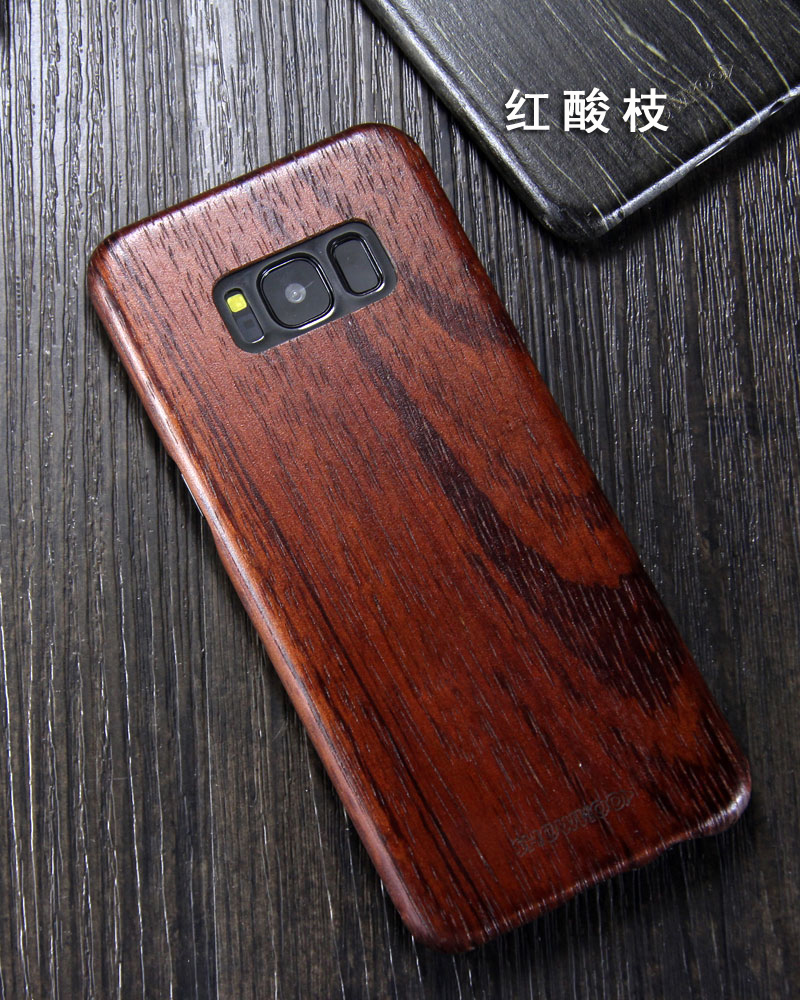 SHOWKOO Kevlar Natural Wood Ultra Slim Case Cover for Samsung Galaxy S8 Plus & Galaxy S8