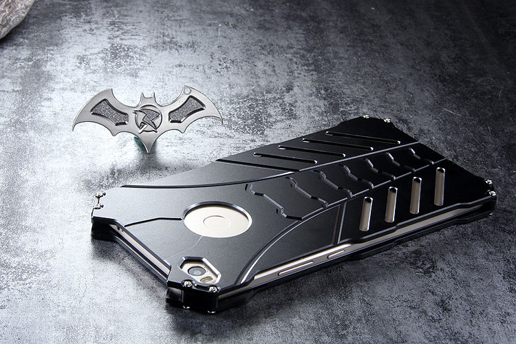 R-Just Batman Shockproof Aluminum Shell Metal Case with Custom Stent for Xiaomi Mi Max 2