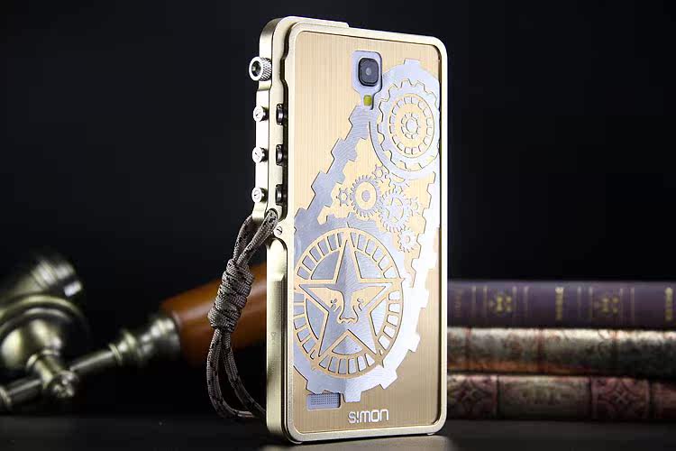 SIMON Mechanical Arm Trigger Aluminum Alloy Metal Bumper Outdoor Case Cover for Xiaomi Redmi Note