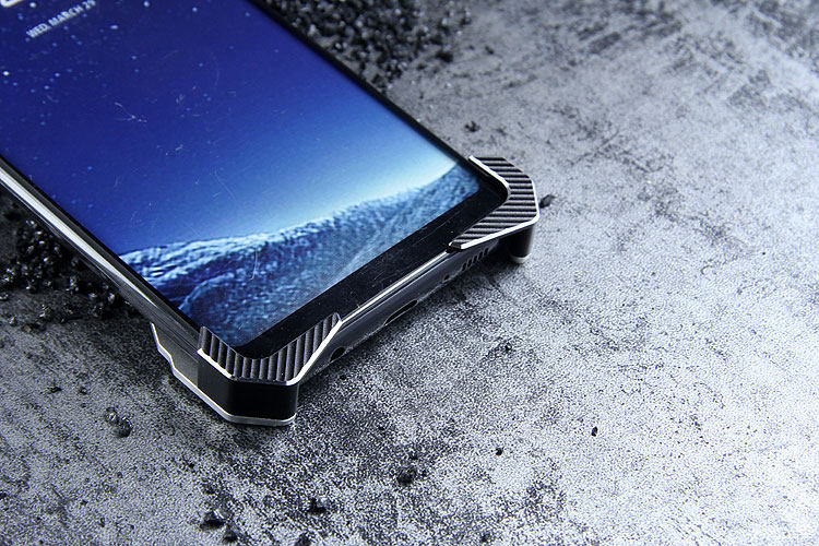 R-Just Blade Master Ring Holder Shockproof Aerospace Aluminum Metal Shell Case Cover for Samsung Galaxy S8 Plus & Galaxy S8