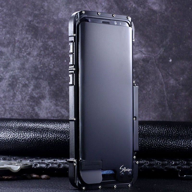 Armor King Iron Man Luxury Shockproof Stainless Steel 360° Rotating Metal Flip Case Cover for Samsung Galaxy S8 Plus & Samsung Galaxy S8
