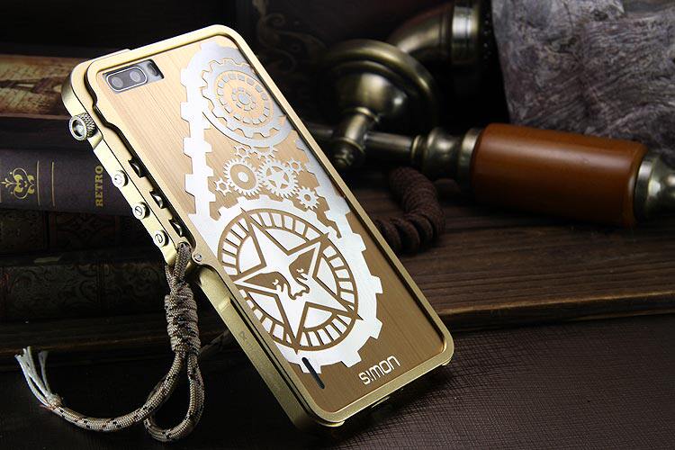 SIMON Mechanical Arm Trigger Aluminum Alloy Metal Bumper Outdoor Case Cover for Huawei Honor 6 Plus