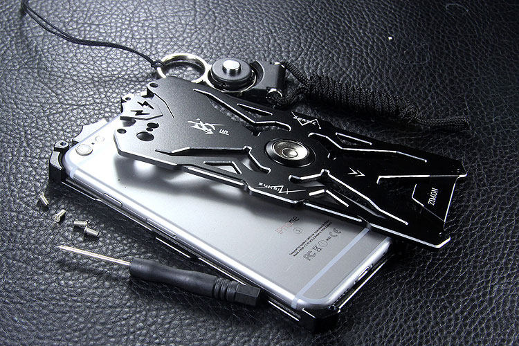 SIMON THOR Magnetic Bracket Aviation Aluminum Alloy Shockproof Armor Metal Case Cover for Apple iPhone 6S Plus / 6S / 6 Plus / 6