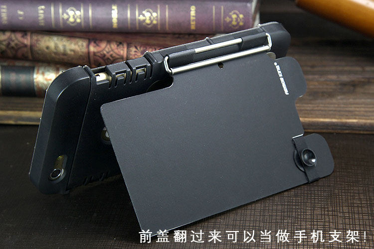 Armor King Iron Man Luxury Shockproof Stainless Steel Aluminum Metal Flip Case Cover for Apple iPhone 6S Plus/6 Plus & iPhone 6