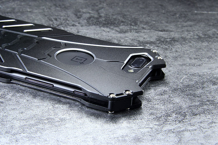 R-Just Batman Shockproof Aluminum Shell Metal Case with Custom Stent for OnePlus 5
