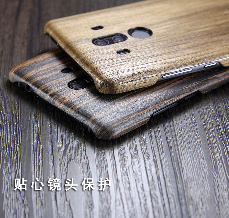 SHOWKOO Kevlar Natural Wood Ultra Slim Case Cover for Huawei Mate 10 Pro & Huawei Mate 10