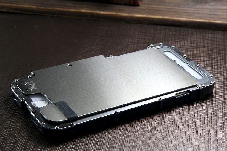 Armor King Iron Man Luxury Shockproof Stainless Steel Aluminum Metal Flip Case Cover for Apple iPhone 6S Plus/6 Plus & iPhone 6