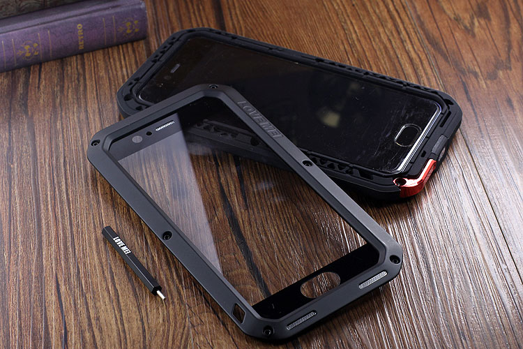 LOVE MEI Powerful Water Resistant Shockproof Dust/Dirt/Snow Proof Aluminum Metal Outdoor Heavy Duty Case Cover for Huawei P10 & Huawei P10 Plus