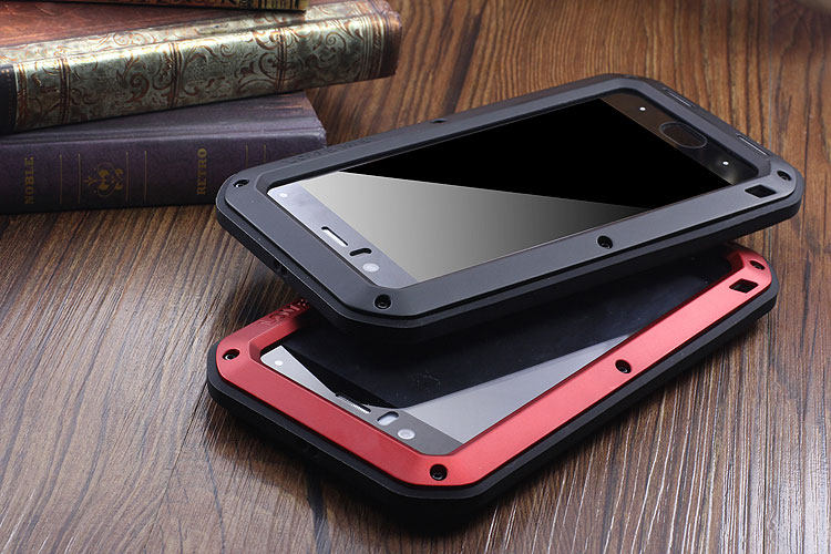 LOVE MEI Powerful Water Resistant Shockproof Dust/Dirt/Snow Proof Aluminum Metal Outdoor Heavy Duty Case Cover for Xiaomi Mi 6