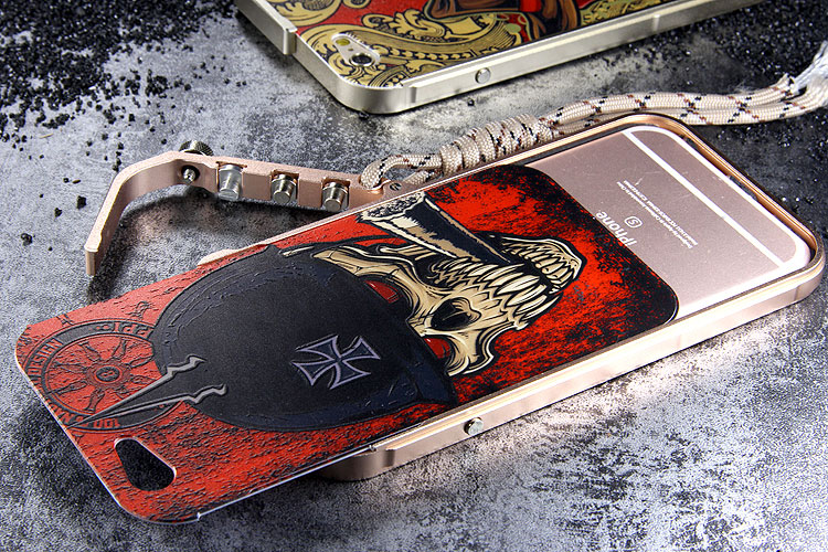 KANENG Mechanical Arm Trigger Aluminum Bumper Metal Frame Cameo PC Back Case Cover for Apple iPhone 6S/6 & iPhone 6S Plus