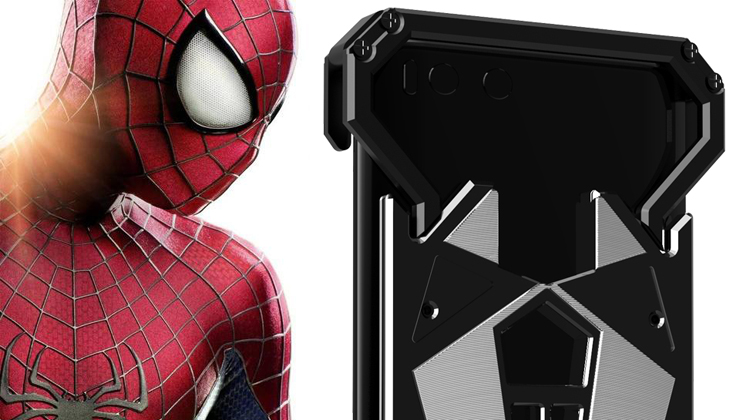 S.CENG Spider-Man Shockproof Aerospace Aluminum Metal Shell Case Cover for Xiaomi Mi 6