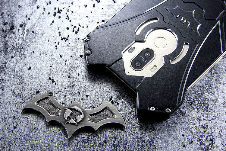 R-Just Batman Shockproof Aluminum Shell Metal Case with Custom Stent for Huawei Mate 9