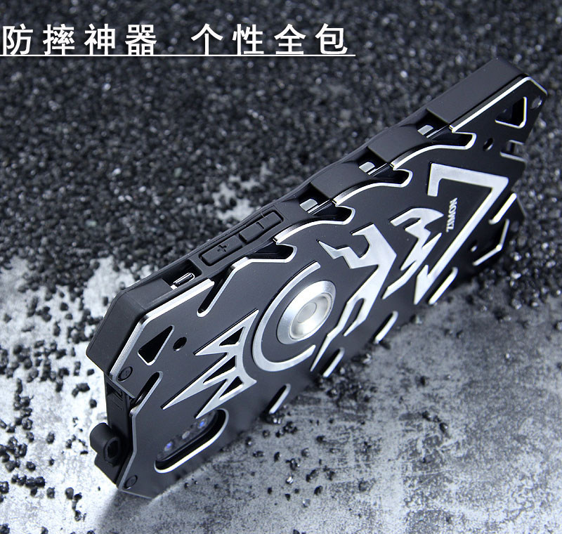 SIMON New THOR II Magnetic Bracket Aviation Aluminum Alloy Shockproof Armor Metal Case Cover for Apple iPhone X