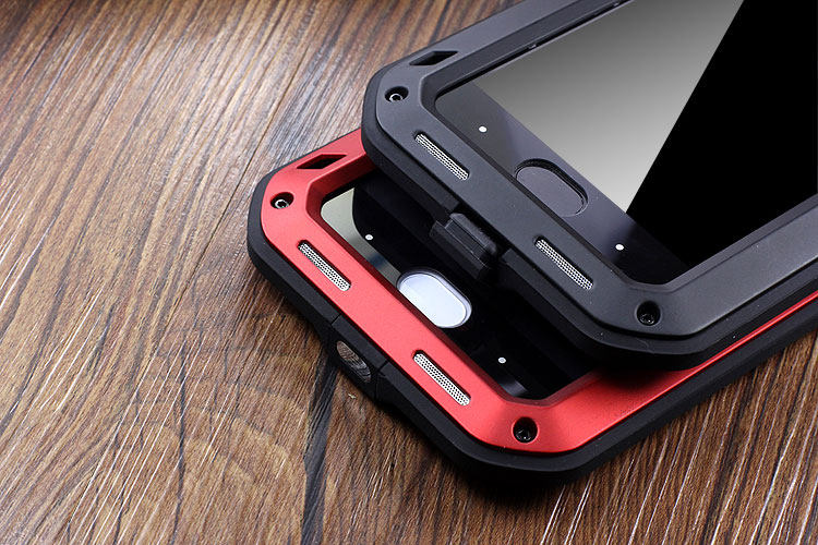 LOVE MEI Powerful Water Resistant Shockproof Dust/Dirt/Snow Proof Aluminum Metal Outdoor Heavy Duty Case Cover for Xiaomi Mi 6