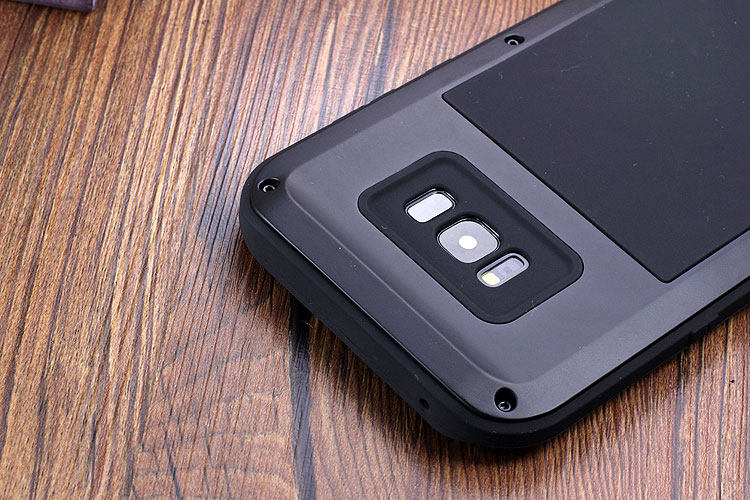 LOVE MEI Powerful Water Resistant Shockproof Dust/Dirt/Snow Proof Aluminum Metal Outdoor Heavy Duty Case Cover for Samsung Galaxy S8 & Samsung Galaxy S8 Plus