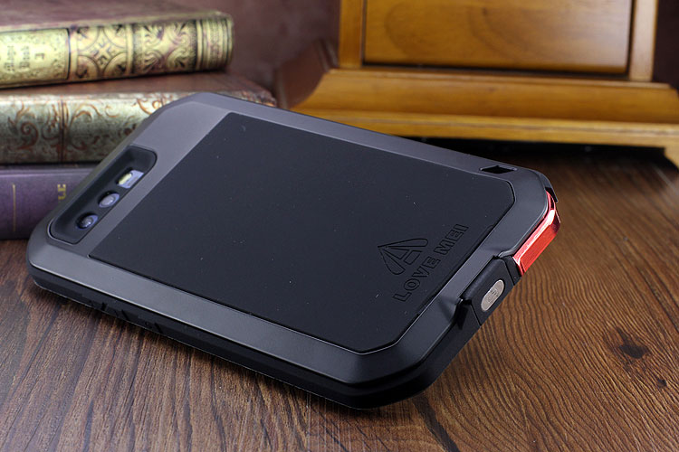 LOVE MEI Powerful Water Resistant Shockproof Dust/Dirt/Snow Proof Aluminum Metal Outdoor Heavy Duty Case Cover for Huawei P10 & Huawei P10 Plus