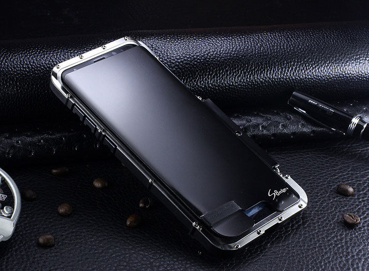 Armor King Iron Man Luxury Shockproof Stainless Steel 360° Rotating Metal Flip Case Cover for Samsung Galaxy S8 Plus & Samsung Galaxy S8