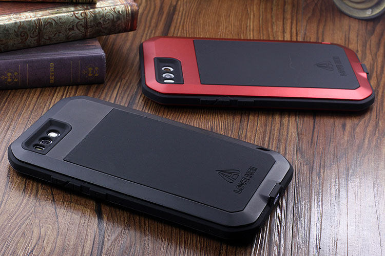 LOVE MEI Powerful Water Resistant Shockproof Dust/Dirt/Snow Proof Aluminum Metal Outdoor Heavy Duty Case Cover for Xiaomi Mi 6