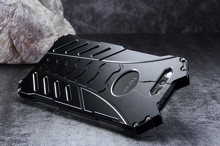 R-Just Batman Shockproof Aluminum Shell Metal Case with Custom Stent for Smartisan Nut Pro