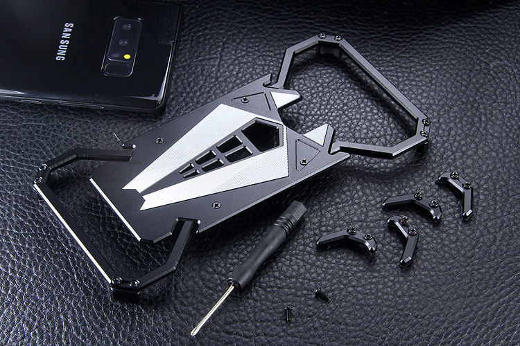 S.CENG Spider-Man Shockproof Aerospace Aluminum Metal Shell Case Cover for Samsung Galaxy Note 8