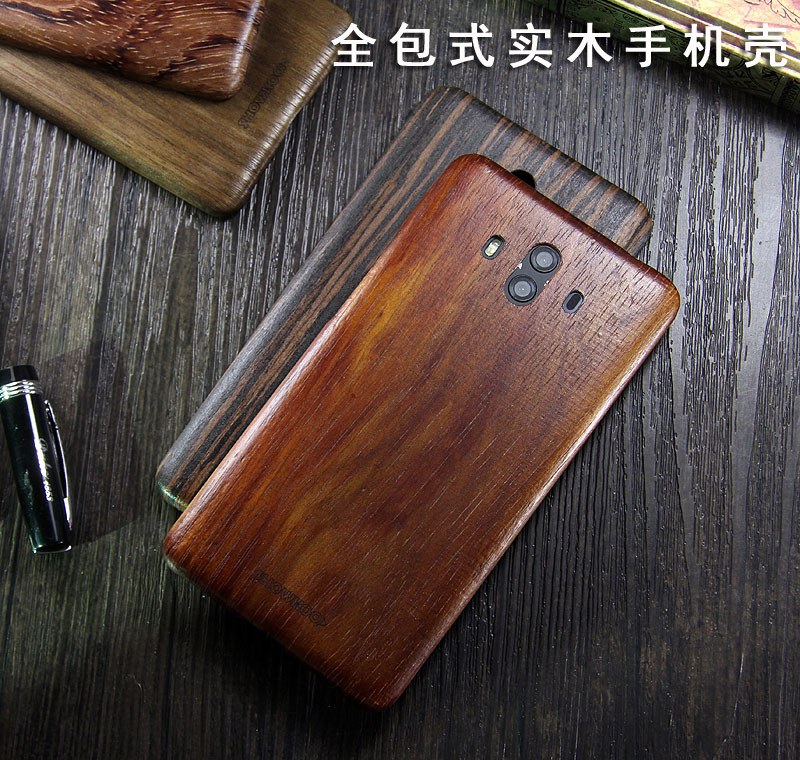 SHOWKOO Kevlar Natural Wood Ultra Slim Case Cover for Huawei Mate 10 Pro & Huawei Mate 10