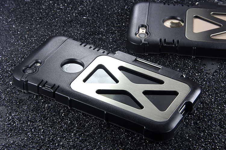 Armor King Iron Man Luxury Shockproof Stainless Steel Aluminum Metal Flip Case Cover for Apple iPhone 7 Plus & iPhone 7