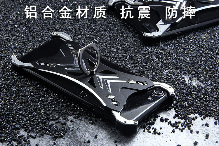 R-Just Blade Master Ring Holder Shockproof Aerospace Aluminum Metal Shell Case Cover for Apple iPhone 8 Plus & iPhone 8 & iPhone 7 Plus & iPhone 7 & iPhone 6S Plus/6 Plus & iPhone 6S/6