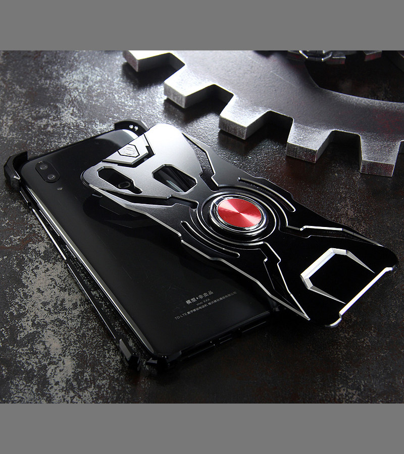 WK Iron Man Military Grade Shockproof Screw-less Metal Case w/ Ring Holder for vivo X21 UD & vivo X21